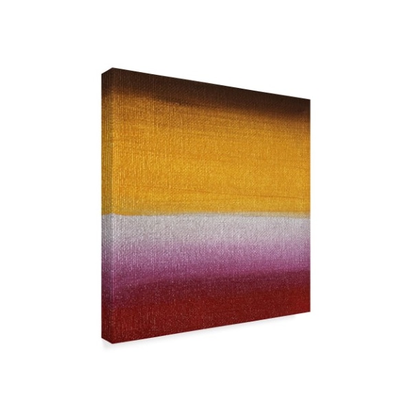 Hilary Winfield 'Sunsets Yellow White' Canvas Art,14x14